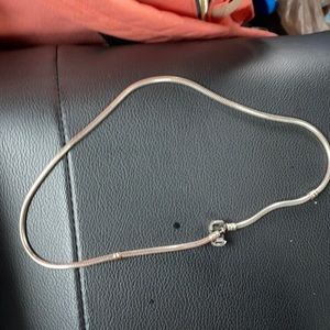 Silver Pandora necklace